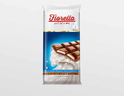 Fiorella Milk Cream Filled Milk Chocolate Tablet
